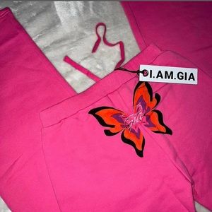 I.AM.GIA Pink Wide Leg Sweats